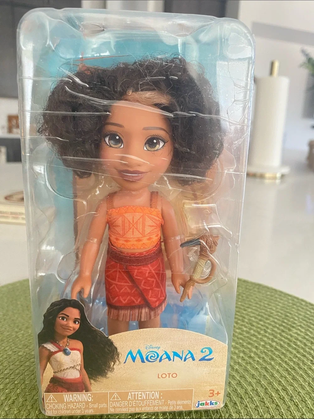 Mattel Moana 2 Loto Doll Set in Orange and Brown Outfit